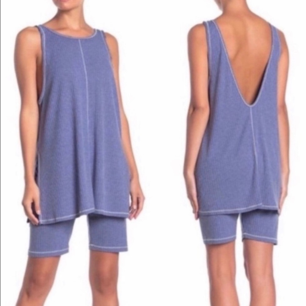 Free people bike short set